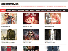 Tablet Screenshot of clicktomovies.com